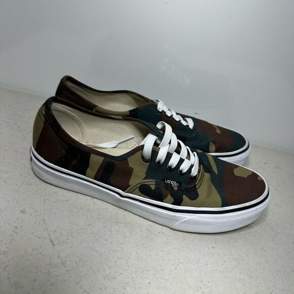 VANS Authentic Camo Sneakers Sz 7Men's Skateboarding Shoes - Picture 2 of 8